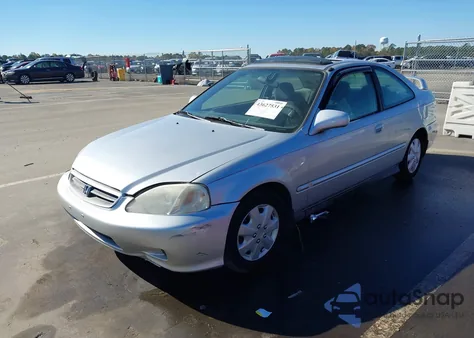 2000 Honda Civic Ex from USA, damaged, VIN 1HGEJ814XYL039631